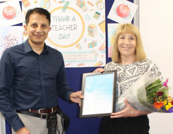 CAMHS teacher receives lifetime achievement award